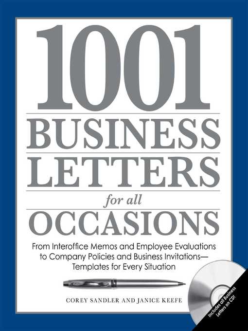 Title details for 1001 Business Letters for All Occasions by Corey Sandler - Available